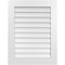 Ekena Millwork Vertical Surface Mount PVC Gable Vent: Non-Functional, w/ 3-1/2"W x 1"P Standard Frame, 26"W x 34"H GVPVE26X3401SN - alternate 1